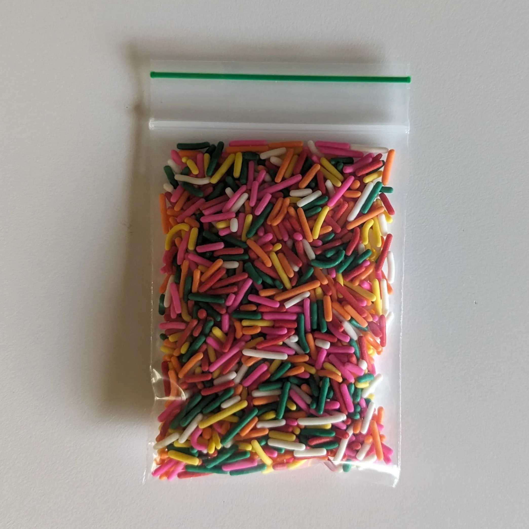 3" x 4" x 2 mil Small Clear Landfill-Biodegradable Plastic Ziplock Bags with Resealable Zipper, Green Line (Pack of 100)