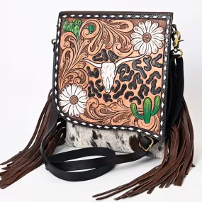 ADBGA333 American Darling Hand Tooled Hair On Genuine Leather Women Bag Western Handbag Purse