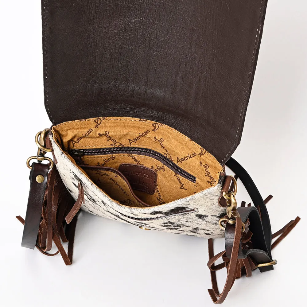 ADBGA333 American Darling Hand Tooled Hair On Genuine Leather Women Bag Western Handbag Purse