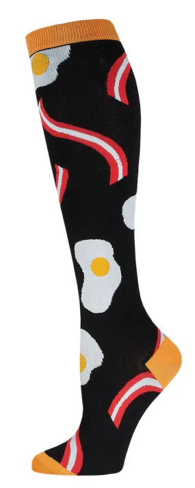 Bacon and Eggs Knee High Socks (Women's)