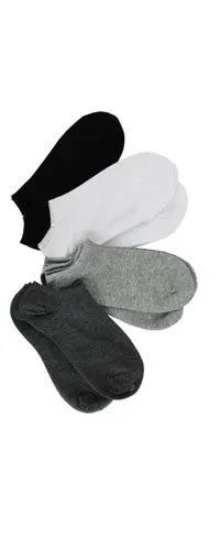 Black, White, Grey Ankle Socks 7 Pair Pack (Women's)