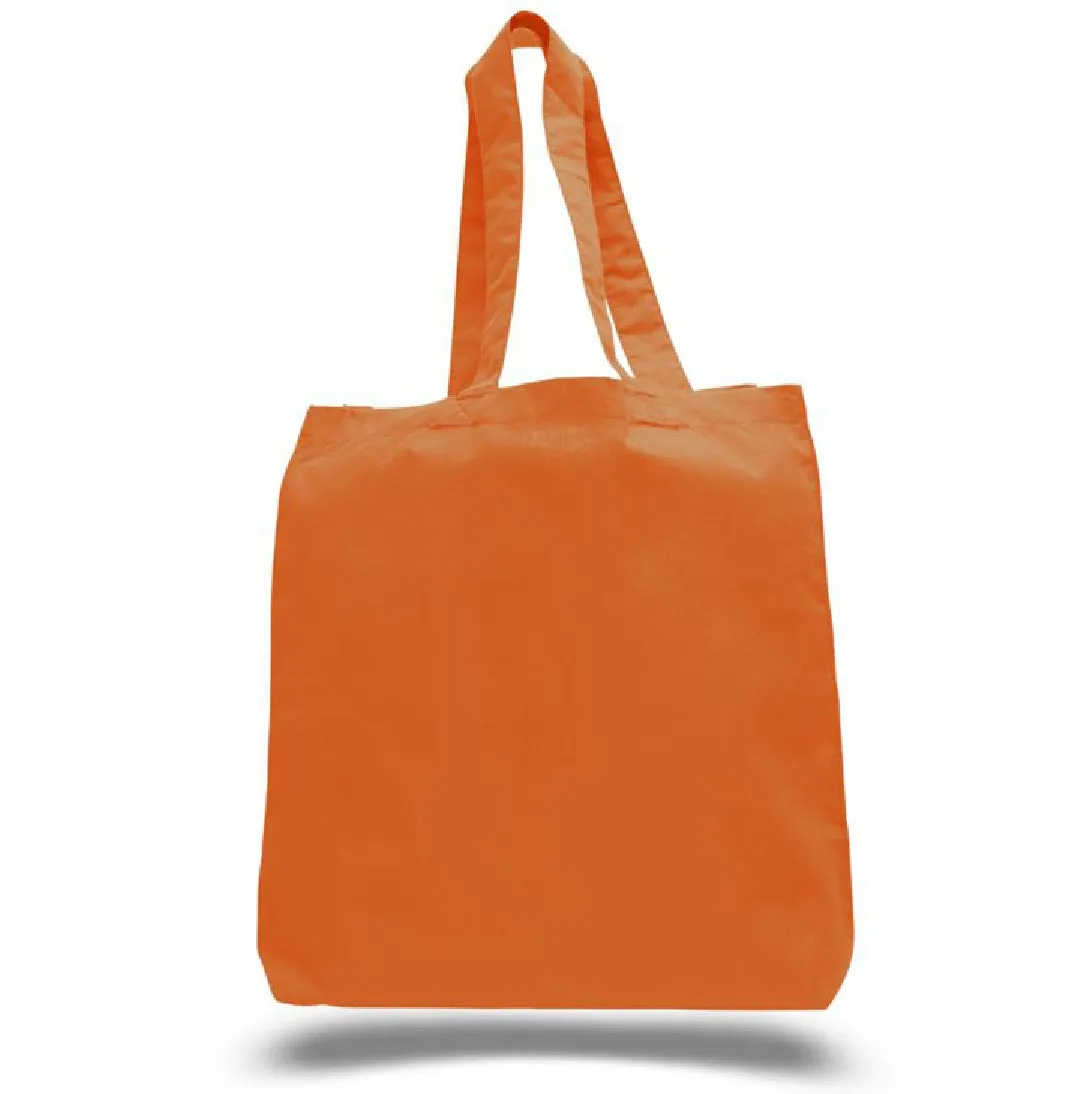 Blank Cotton Tote Bags with Gusset, Wholesale Economical Bags