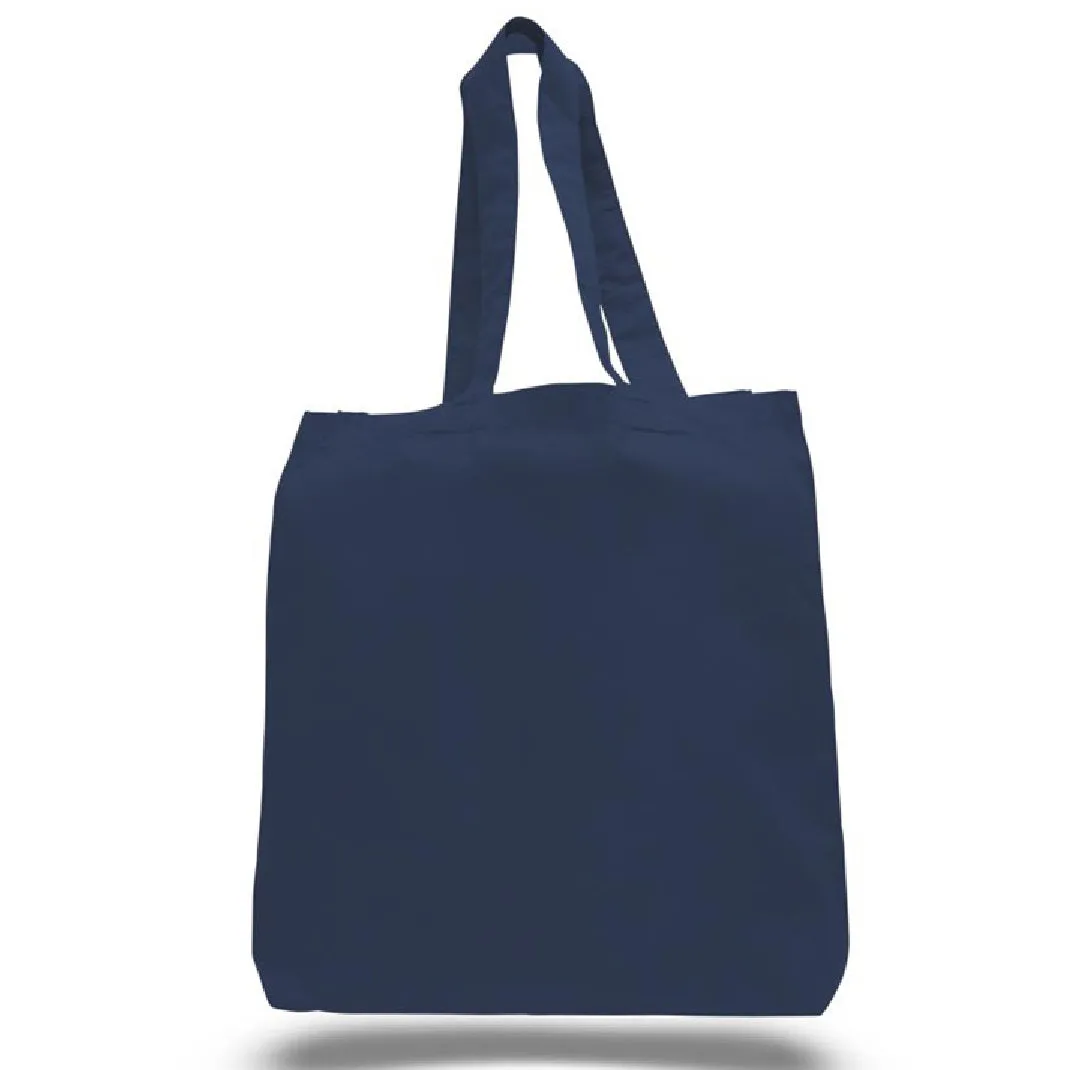 Blank Cotton Tote Bags with Gusset, Wholesale Economical Bags