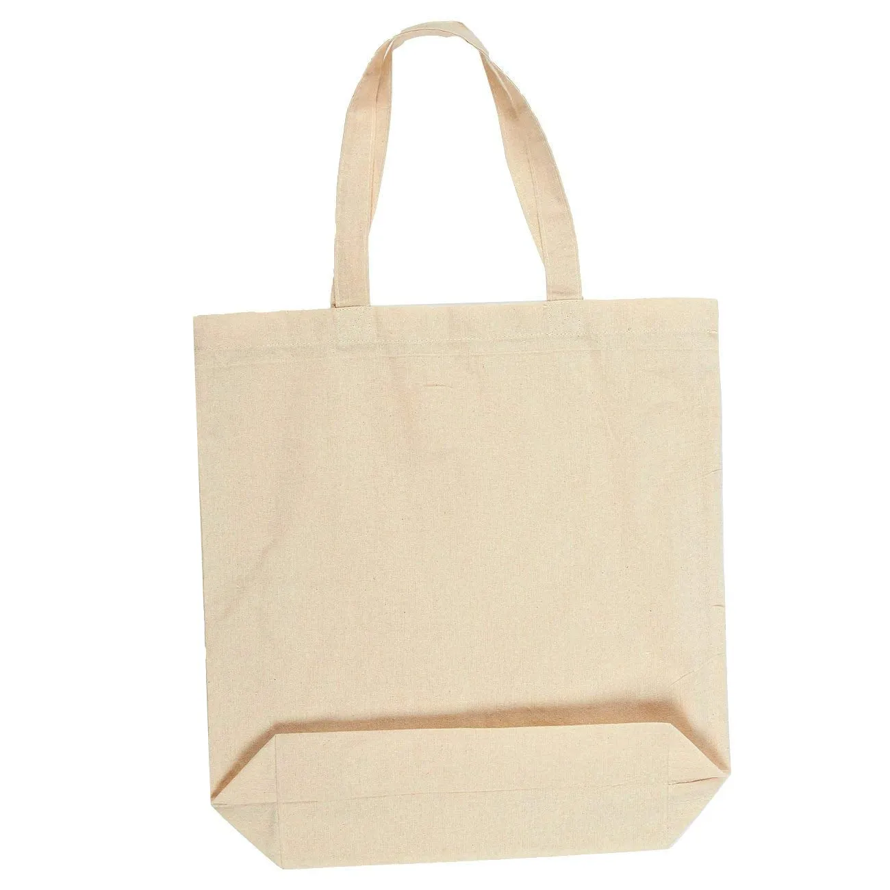Blank Cotton Tote Bags with Gusset, Wholesale Economical Bags