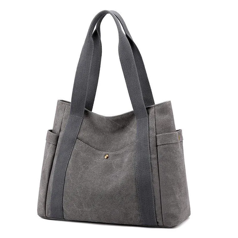 Canvas Bag 2021 New Women's Shoulder Bag Large Capacity Waterproof Handbags