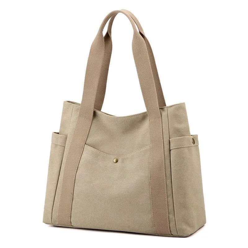 Canvas Bag 2021 New Women's Shoulder Bag Large Capacity Waterproof Handbags