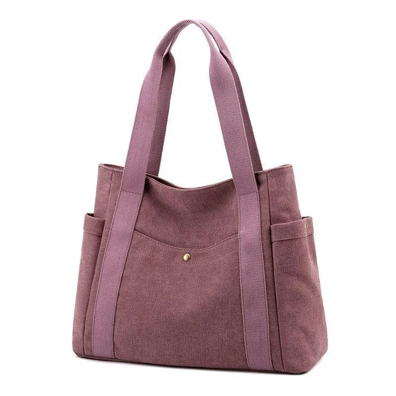 Canvas Bag 2021 New Women's Shoulder Bag Large Capacity Waterproof Handbags