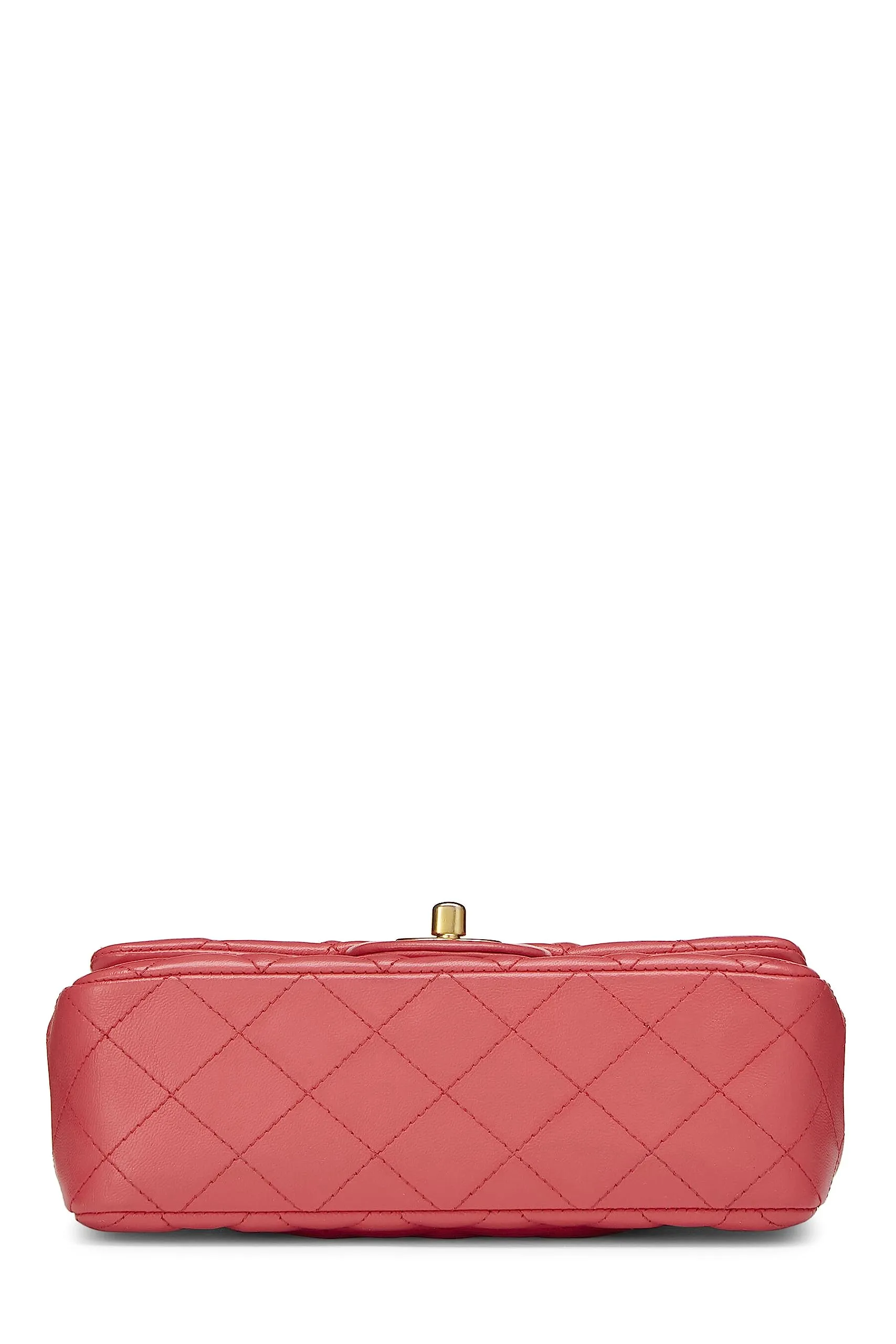 Chanel,  Pink Lambskin Lucky Charm Rectangular Flap Mini, Pink