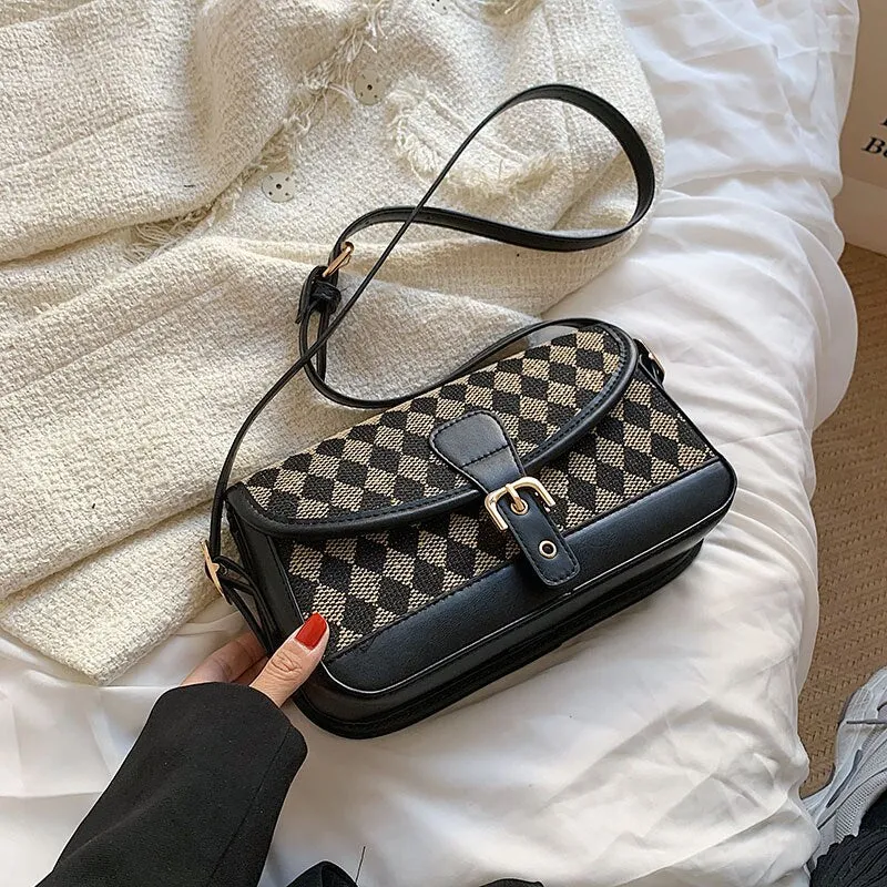 Christmas Gift Hot-selling Bag Women 2024 Autumn/winter New Style Messenger Bag High Fashion Shoulder Bag Underarm Bag Dual-use Bag Square Bag