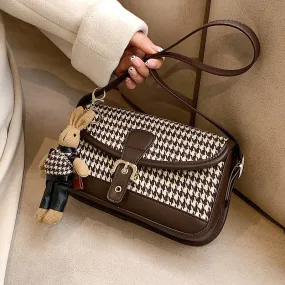 Christmas Gift Hot-selling Bag Women 2024 Autumn/winter New Style Messenger Bag High Fashion Shoulder Bag Underarm Bag Dual-use Bag Square Bag