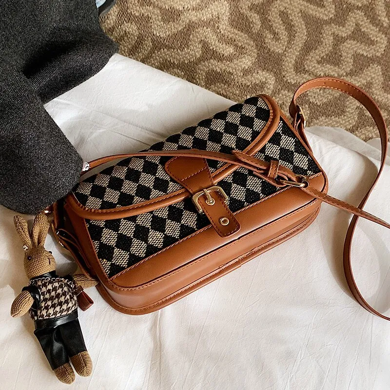 Christmas Gift Hot-selling Bag Women 2024 Autumn/winter New Style Messenger Bag High Fashion Shoulder Bag Underarm Bag Dual-use Bag Square Bag