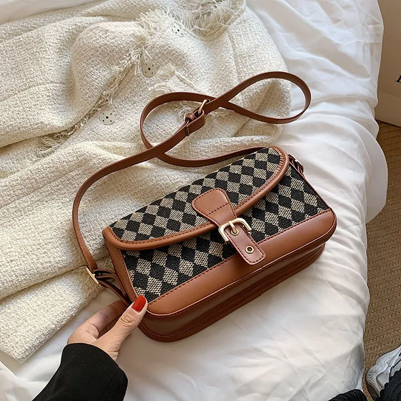Christmas Gift Hot-selling Bag Women 2024 Autumn/winter New Style Messenger Bag High Fashion Shoulder Bag Underarm Bag Dual-use Bag Square Bag