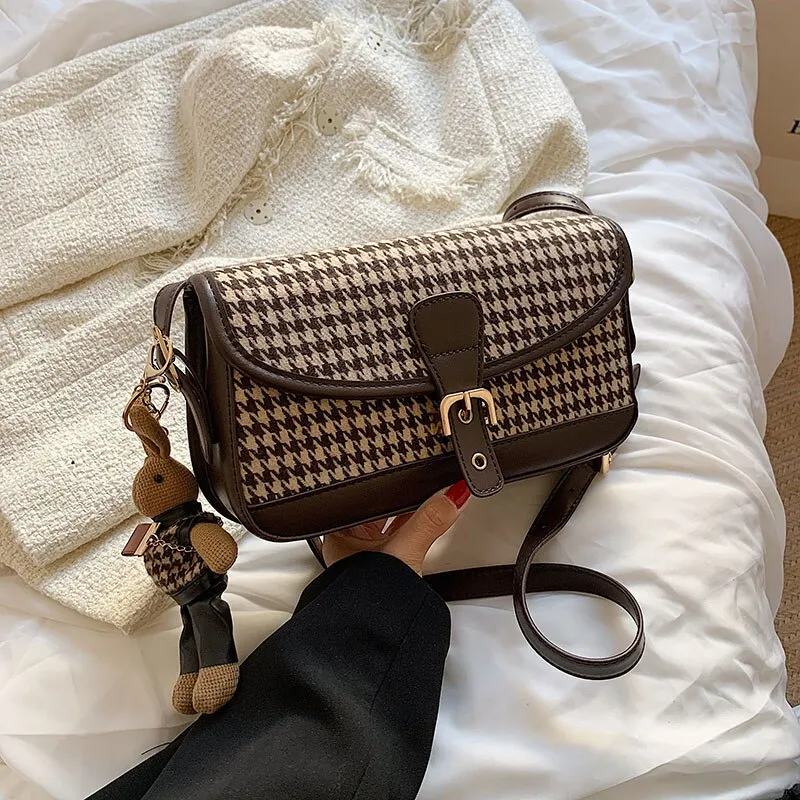 Christmas Gift Hot-selling Bag Women 2024 Autumn/winter New Style Messenger Bag High Fashion Shoulder Bag Underarm Bag Dual-use Bag Square Bag