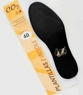 DM: CO2 Leather comfort insoles, black   CLOSEOUT