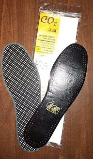 DM: CO2 Leather comfort insoles, black   CLOSEOUT