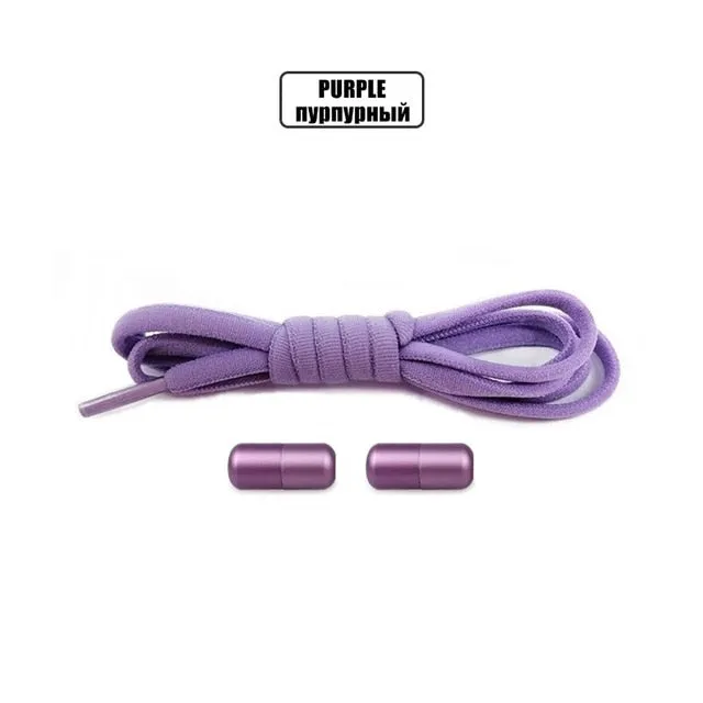 Elastic No Tie Shoelaces Semicircle Shoe Laces For Sneakers