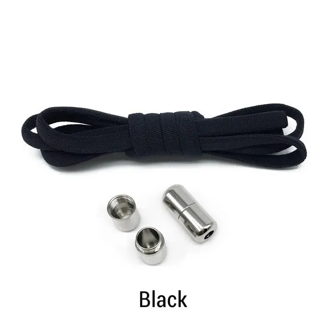 Elastic No Tie Shoelaces Semicircle Shoe Laces For Sneakers