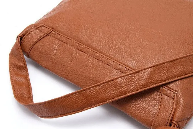 Fashion Tassel PU Leather Retro Style Women's Shoulder Crossbody Bag