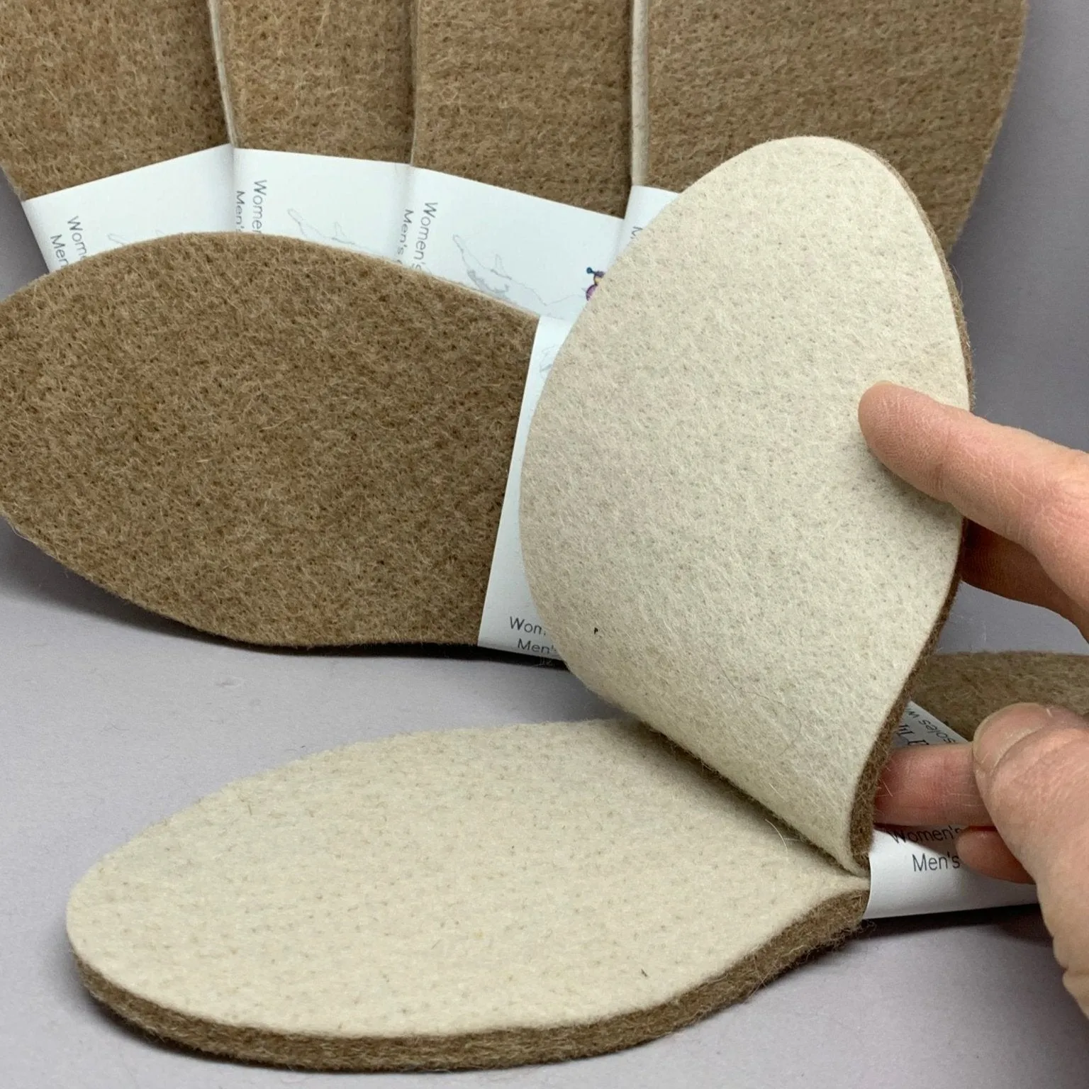 Felted Alpaca Shoe Insoles For Men or Women
