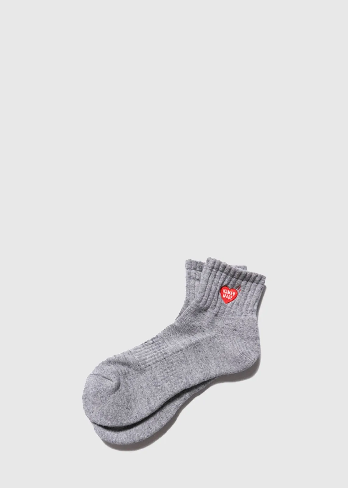 HUMAN MADE SHORT PILE SOCK [GRAY]