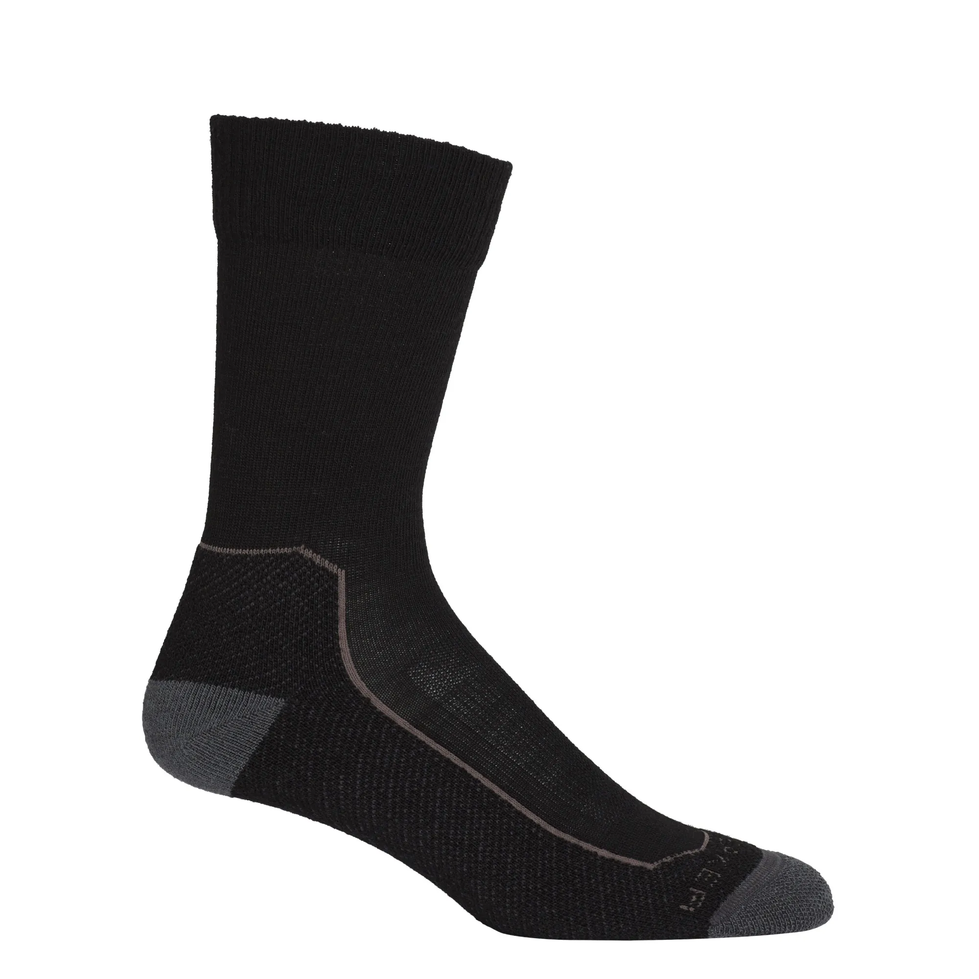 Icebreaker Women&#x27;s Hike  Light Crew Socks Black/Monsoon/Mink | Buy Icebreaker Women&#x27;s Hike  Light Crew Socks Black/Monsoon/Mink here | Outnorth