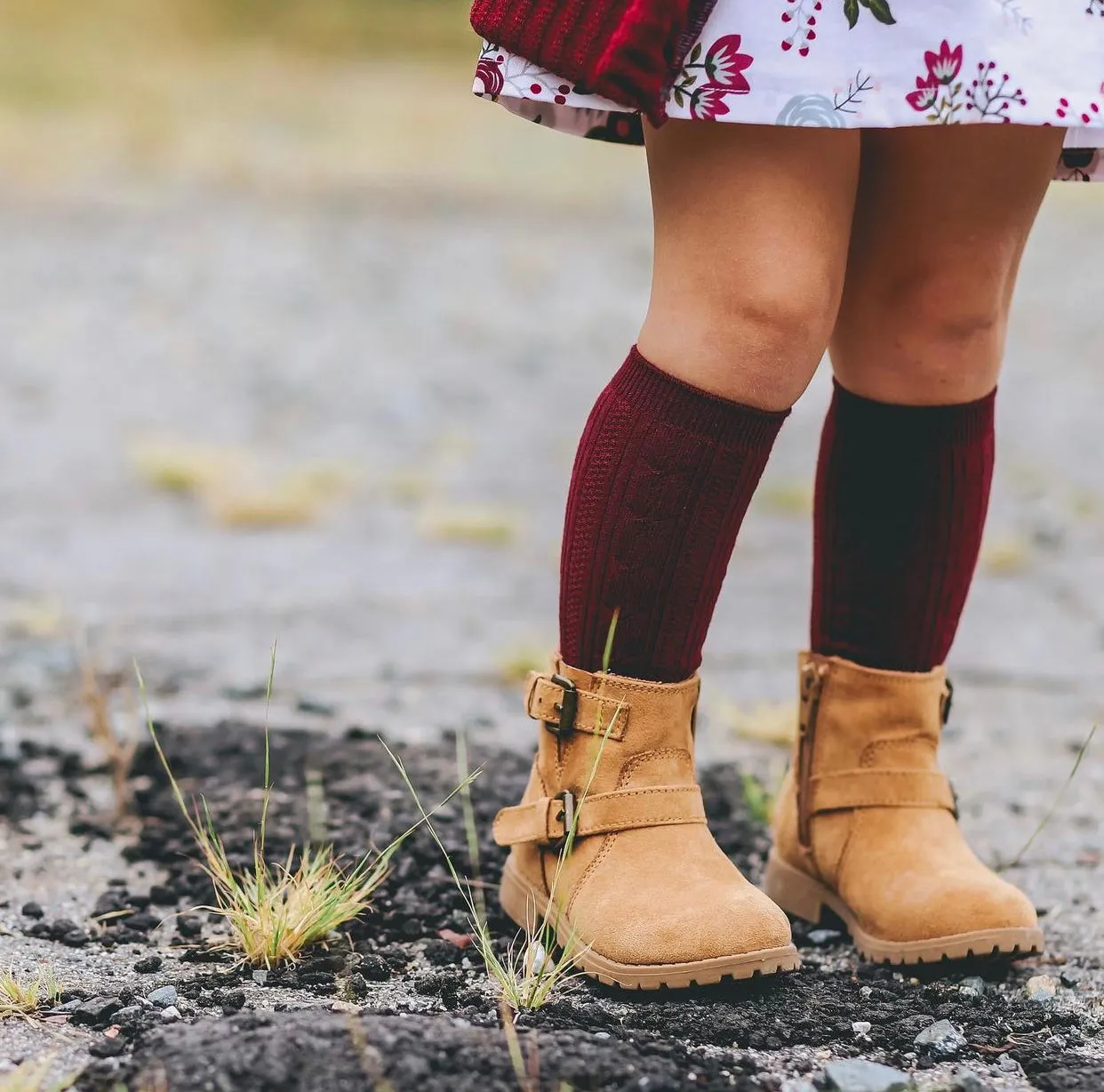 Knit Knee High Socks