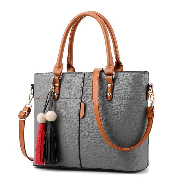 Large Capacity Stylish Leather Bag