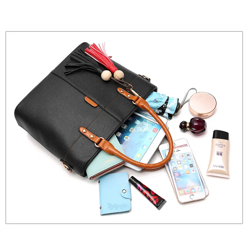 Large Capacity Stylish Leather Bag