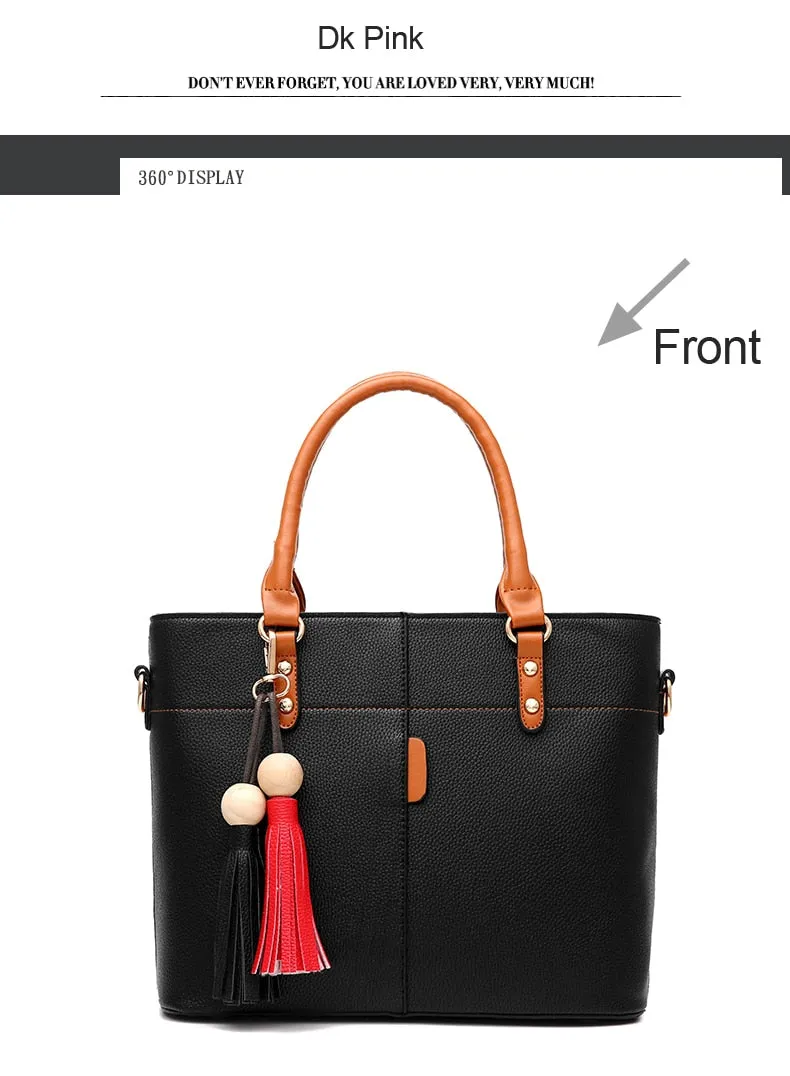 Large Capacity Stylish Leather Bag