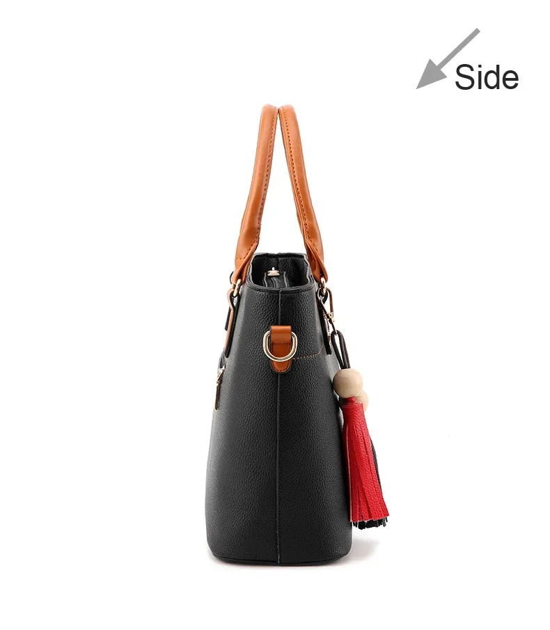 Large Capacity Stylish Leather Bag