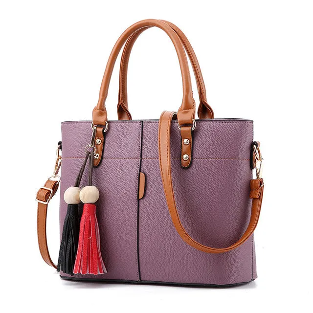 Large Capacity Stylish Leather Bag