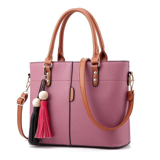 Large Capacity Stylish Leather Bag