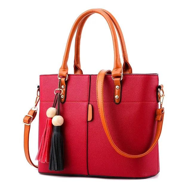 Large Capacity Stylish Leather Bag