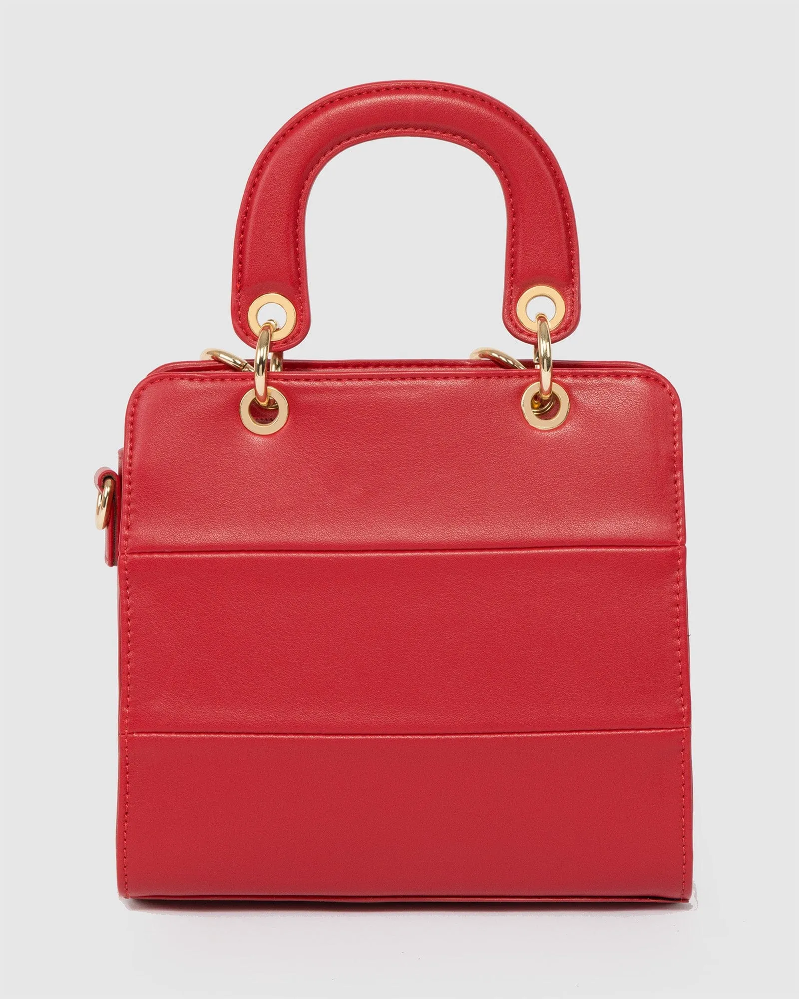 Red Ella Panel Mini Tote Bag