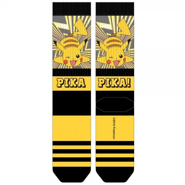 Sublimated Pokemon Pikachu Socks (Men's)