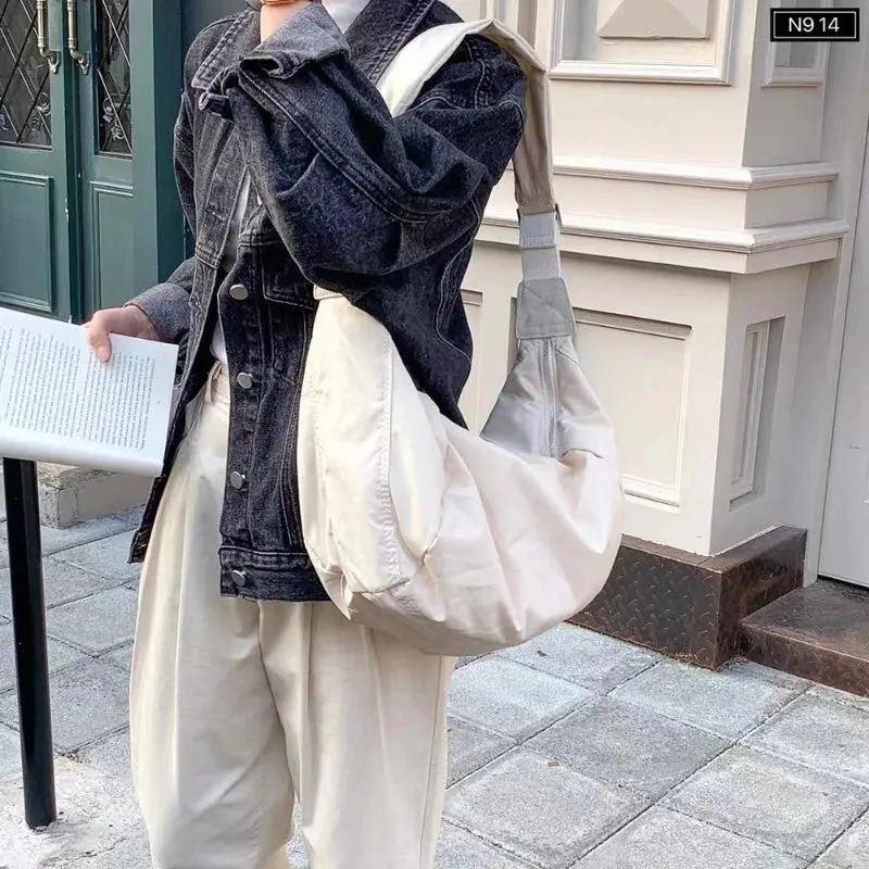 Uakiss Women School Messenger Bags For Women Crossbody Ladies Designer Handbag Solid Large Capacity Casual nylon Shoulder Female Bags